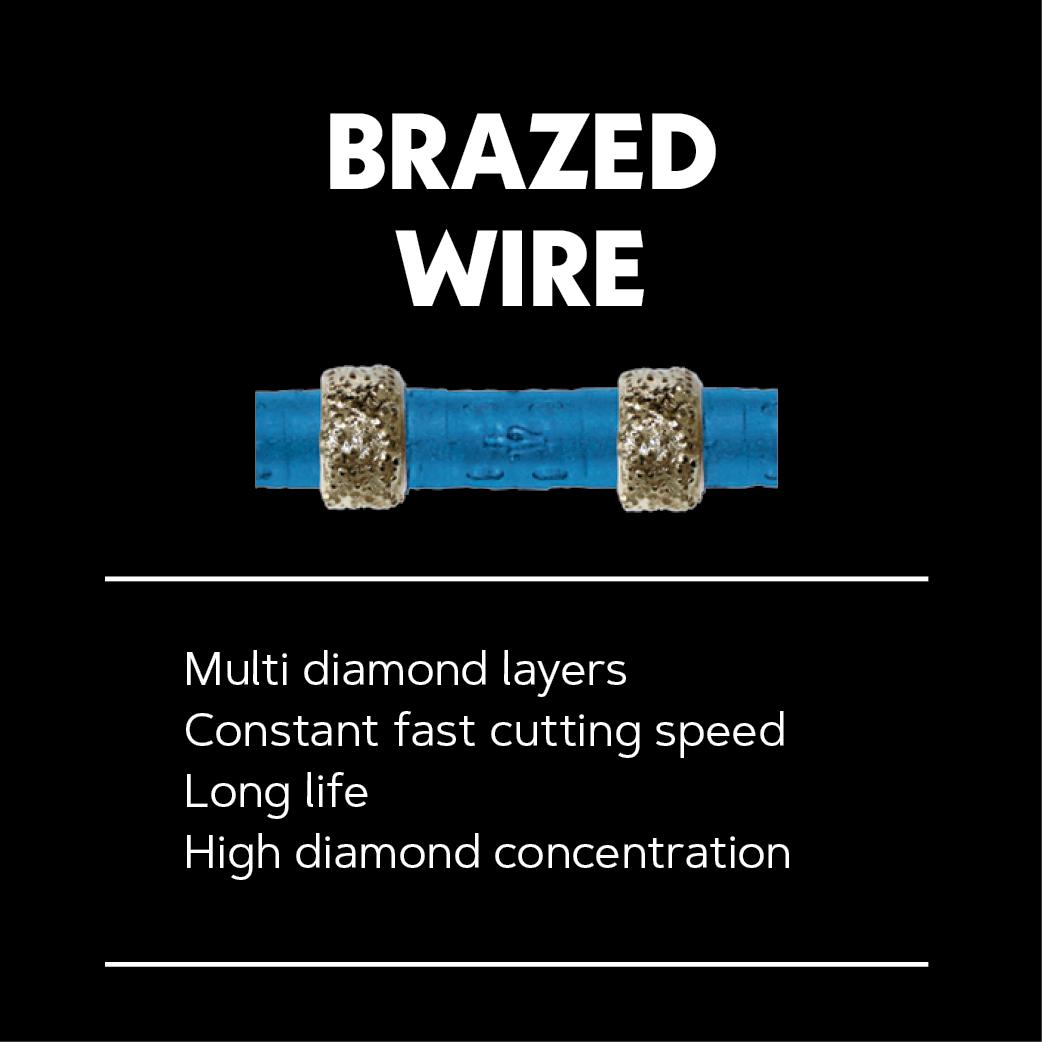 ICS brazed diamond wire